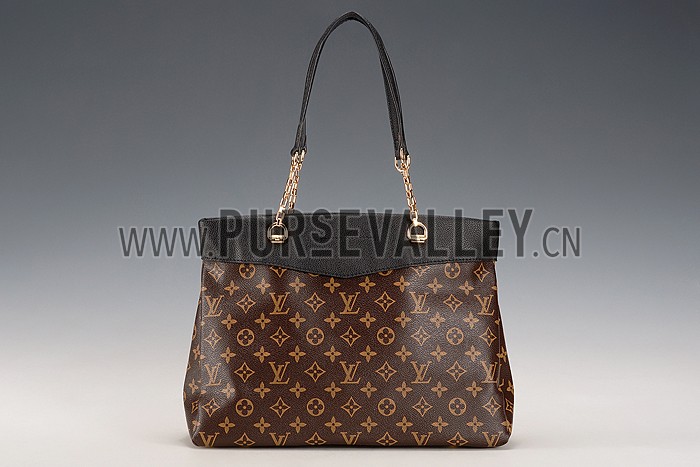 Louis Vuitton Monogram Pallas Shopper Bag Black
