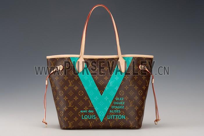 Louis Vuitton Neverfull Monogram V Turquise