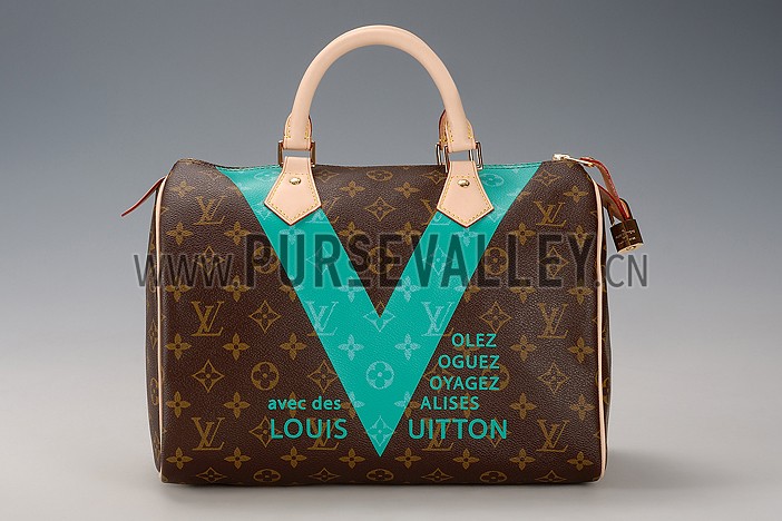 Louis Vuitton Speedy 30 Monogram V Turquise