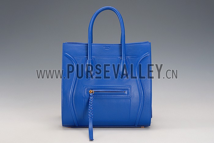 Celine Luggage Phantom Tote Blue