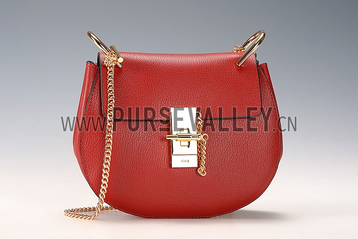Chloe Drew Bag Dark Red