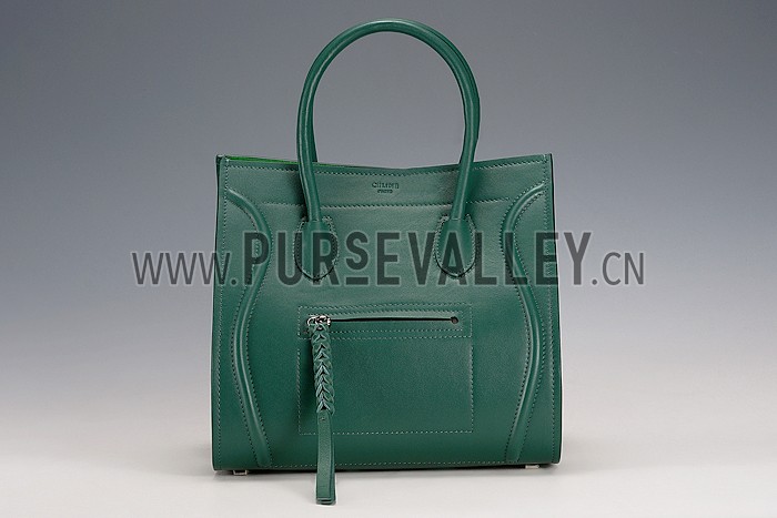 Celine Luggage Phantom Tote Green