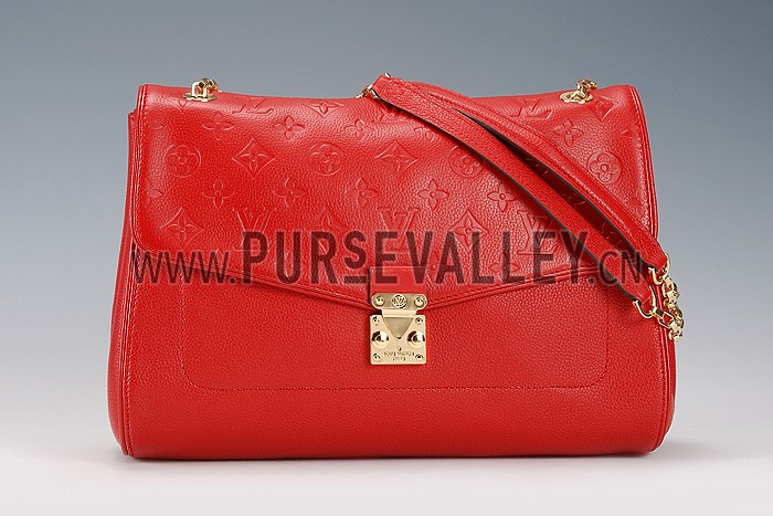 Louis Vuitton Monogram Empreinte St Germain Red Bag