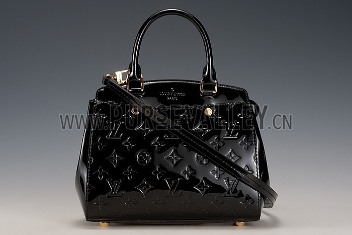 Louis Vuitton Brea Monogram Vernis PM Bag Black