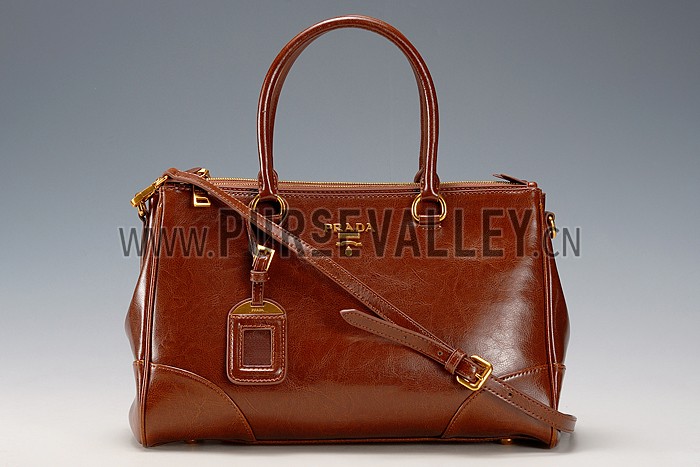 Prada Classic Satchel Brown