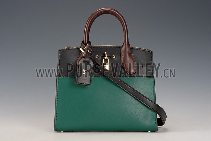 Louis Vuitton City Steamer Bag Bicolor Green