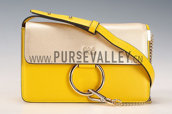 Chloe Faye Small Bag Yellow And Gold