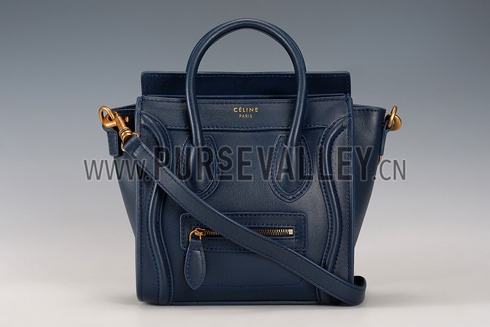 Celine Nano Luggage Navy