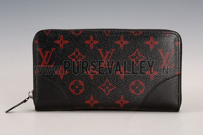 Louis Vuitton Monogram Infrarouge Zippy Wallet Black