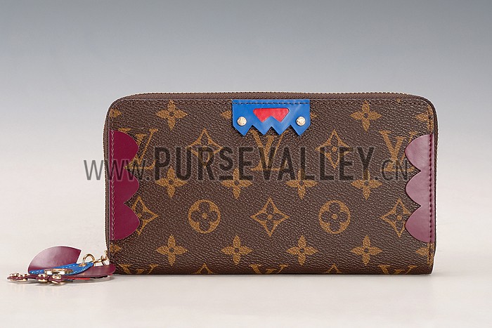 Louis Vuitton Monogram Totem Zippy Wallet Plum