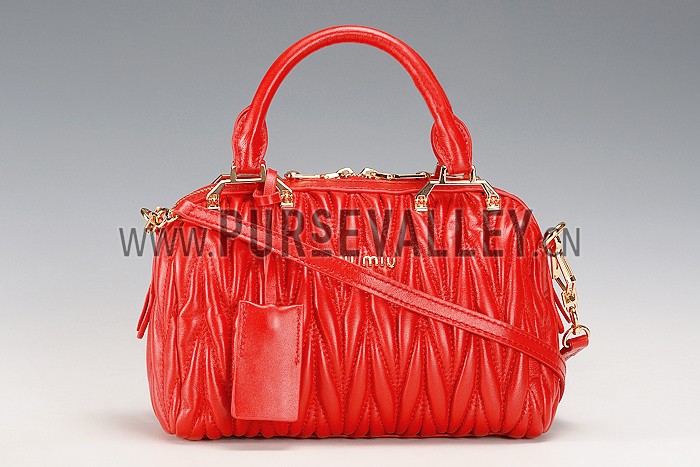 Miu Miu Top Handle Red