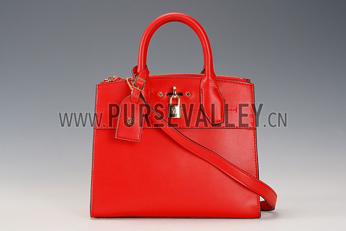 Louis Vuitton City Steamer Bag Red