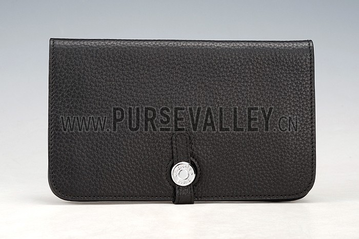 Hermes Dogon Wallet Black 18926630