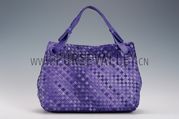 Bottega Veneta Intrecciato Hobo Purple Bag