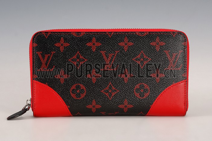 Louis Vuitton Monogram Infrarouge Zippy Wallet Red