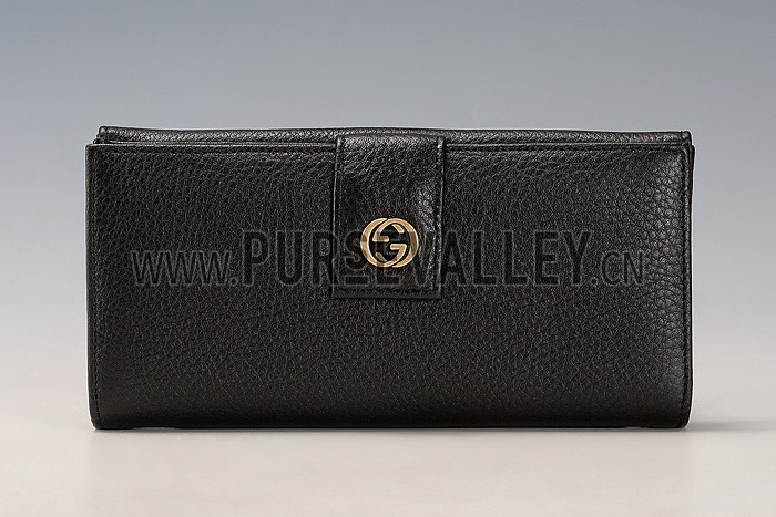 Gucci Wallet With G G Metal Detail Black