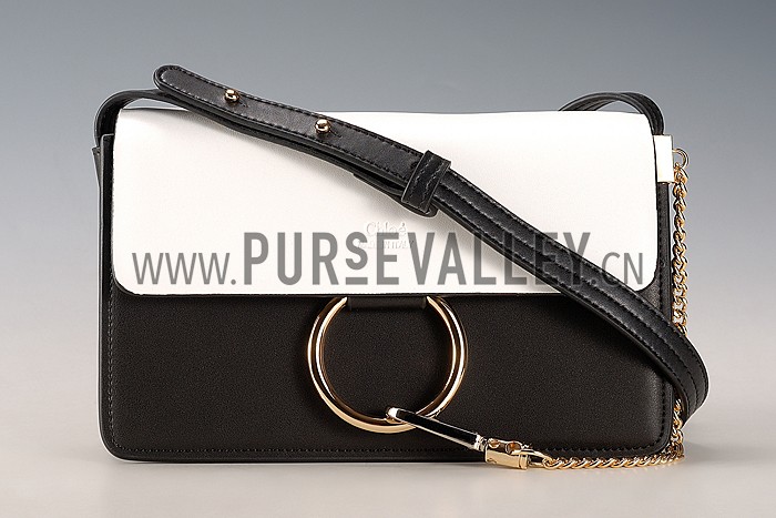 Chloe Faye Small Bag Black And White