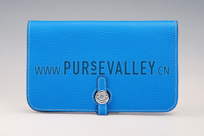 Hermes Dogon Wallet Blue Hydra 18926632