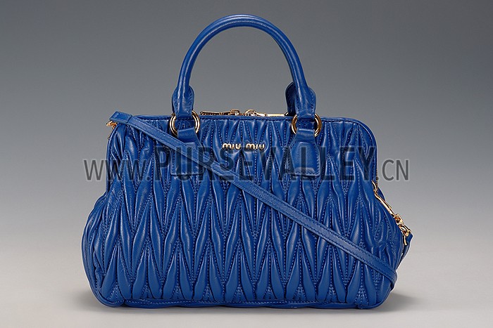 Miu Miu Matelasse Doctor Blue Bag