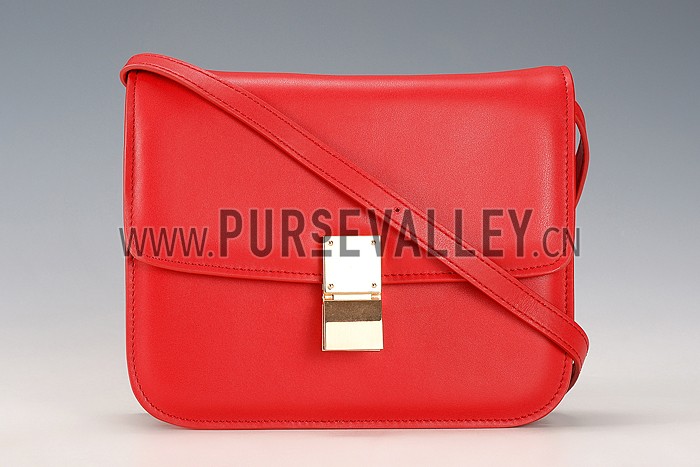 Celine Box Bag Red