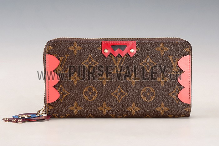 Louis Vuitton Monogram Totem Zippy Wallet Flamingo