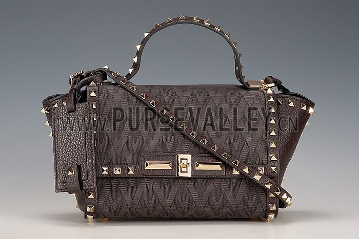 Valentino Viva Valentino Fabric Medium Tote Bag Military Green