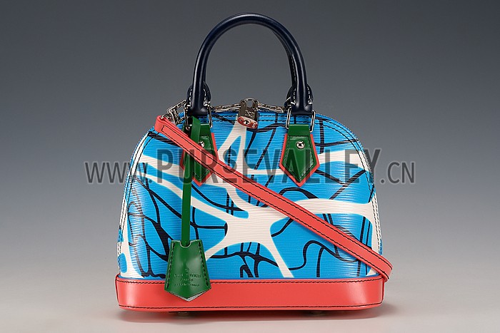 Louis Vuitton Alma Epi Leather Aqua Print BB Bag