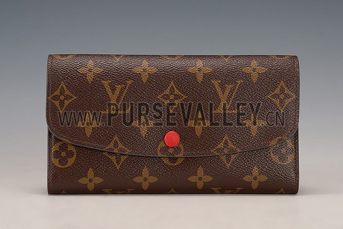 Louis Vuitton Emilie Wallet Chili Red