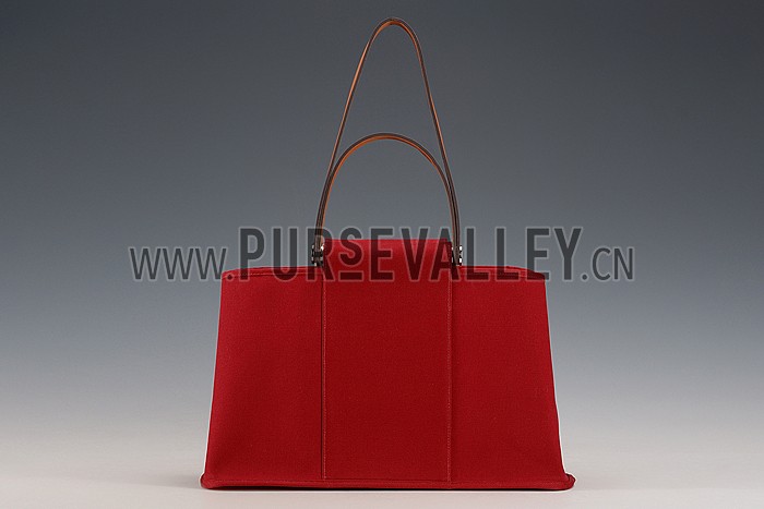 Hermes Herbag Tote Dark Red