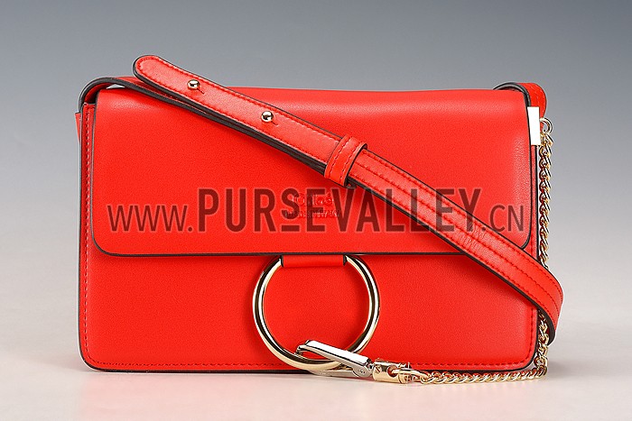 Chloe Faye Small Bag Red