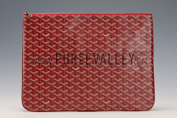 Goyard Large Pouch Dark Red