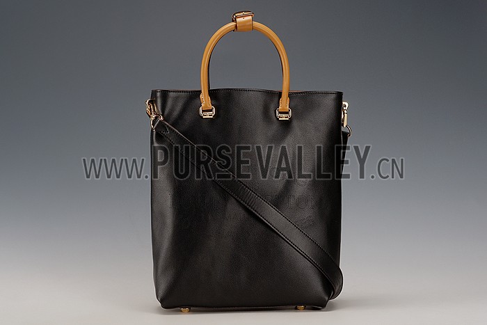 Louis Vuitton Flore Black With Tan Handles