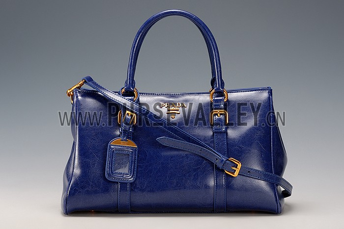 Prada Classic Top Handle Blue