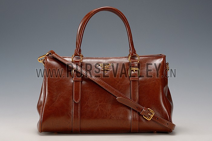 Prada Classic Top Handle Brown