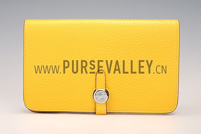 Hermes Dogon Wallet Yellow 18926641