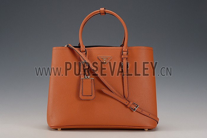Prada Double Tote Tan
