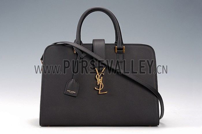 Saint Laurent Monogram Cabas Medium Black Bag