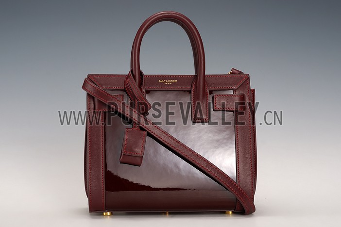 Saint Laurent Classic Sac Du Jour Dark Red Bag
