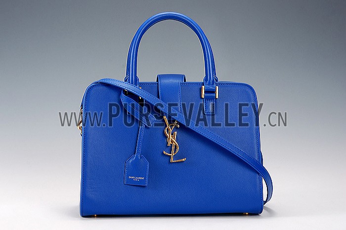 Saint Laurent Monogramme Cabas Small Royal Blue Bag