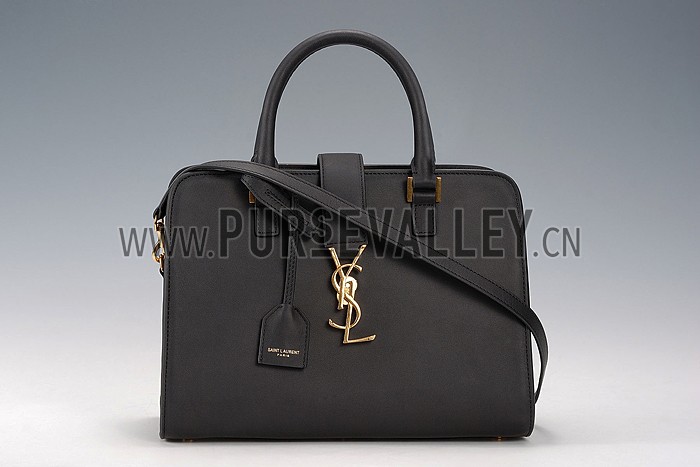 Saint Laurent Monogramme Cabas Small Black Bag