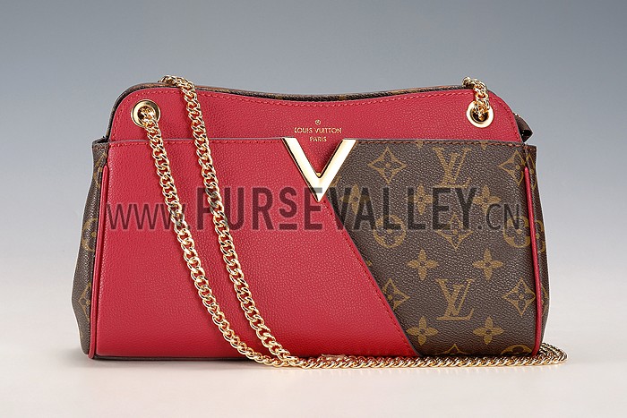 Louis Vuitton Monogram Kimono Shoulder Bag Dark Red