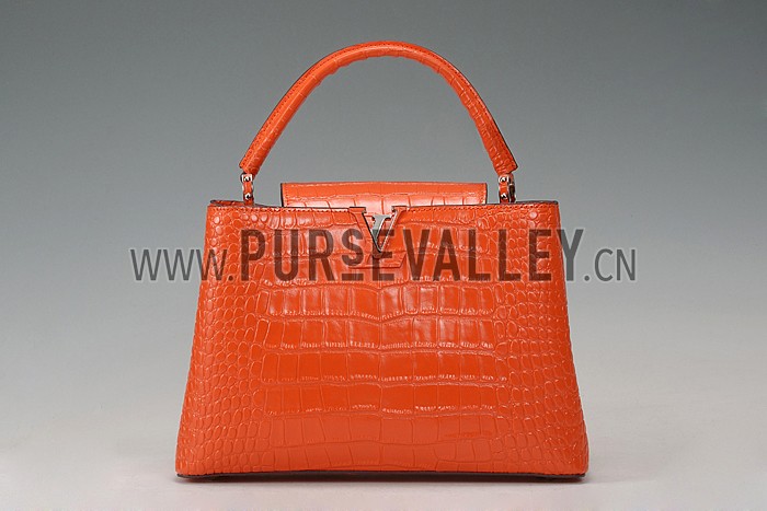 Louis Vuitton Capuciness Crocodile Leather OrangeMM 607548