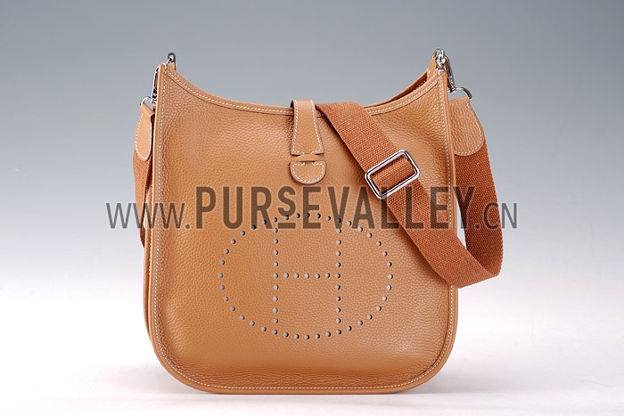 Hermes Tan Evelyne Shoulder Bag