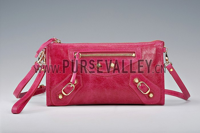 Balenciaga Clutch Rubisse With Gold Hardware 607840
