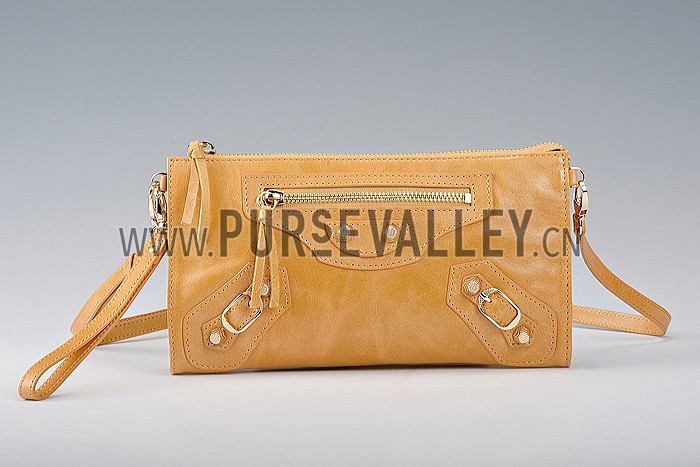 Balenciaga Clutch Marigold With Gold Hardware 607841