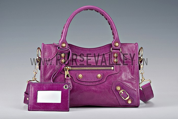 Balenciaga Mini City Bag Magenta 607846
