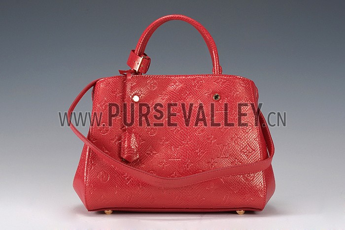 Louis Vuitton Montaigne Empreinte BB Red 607870