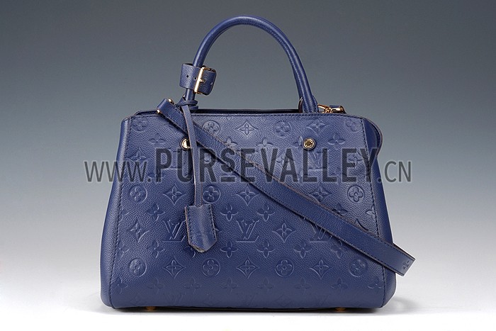 Louis Vuitton Montaigne Empreinte BB Dark Blue 607867