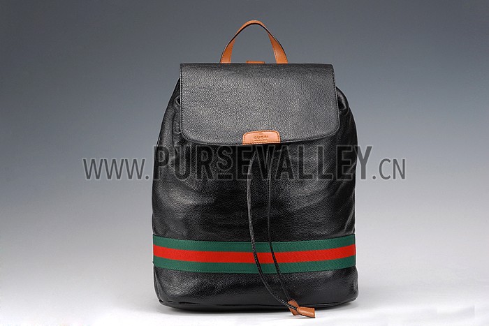 Gucci Web Backpack Black 607927