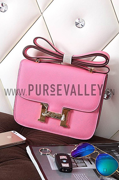 Hermes Constance Pink With Gold Hardware 608112
